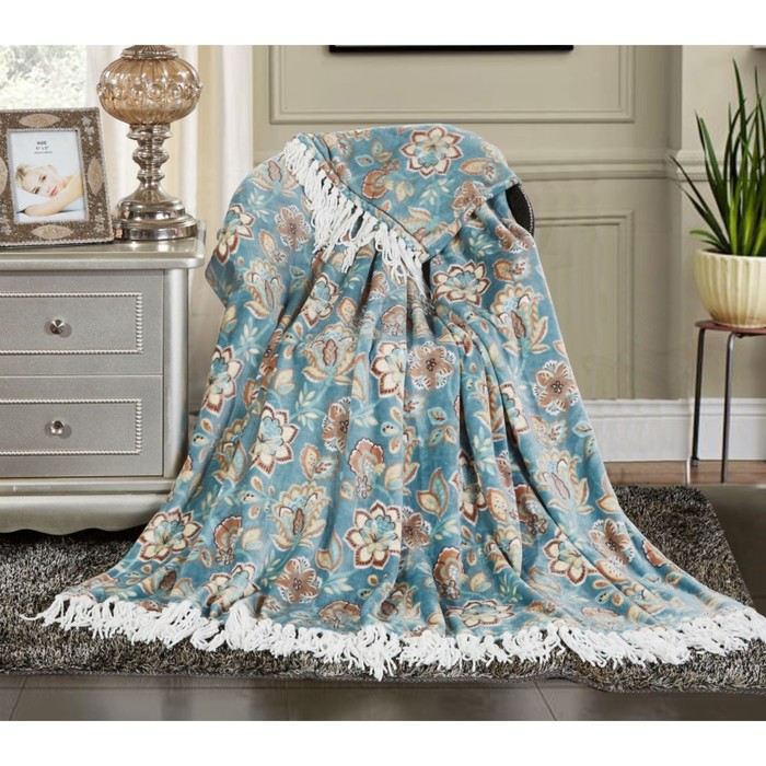 Плед с кистями "Примавера", размер 150х200 см МС