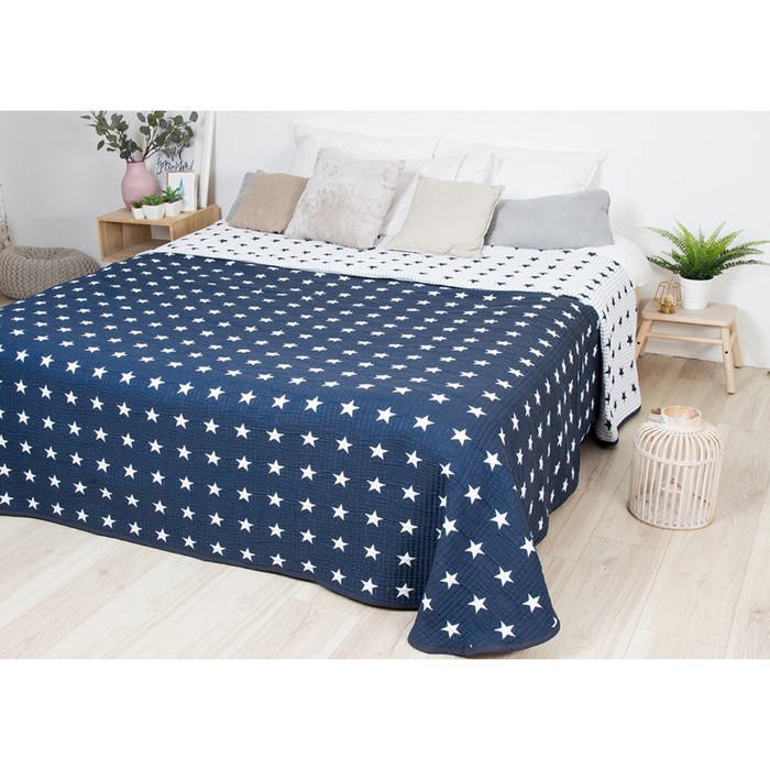 Покрывало "Тоскана", размер 250х270 см, цвет синий КБ-25