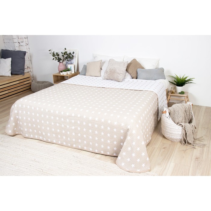 Покрывало "Тоскана", размер 250х270 см, цвет бежевый КБ-25