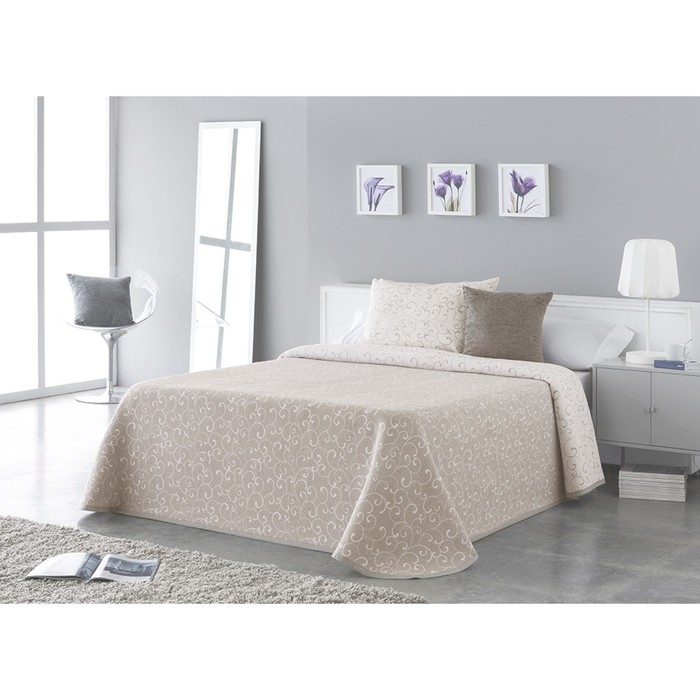 Покрывало "Самба", размер 250х270 см, цвет бежевый КБ-25