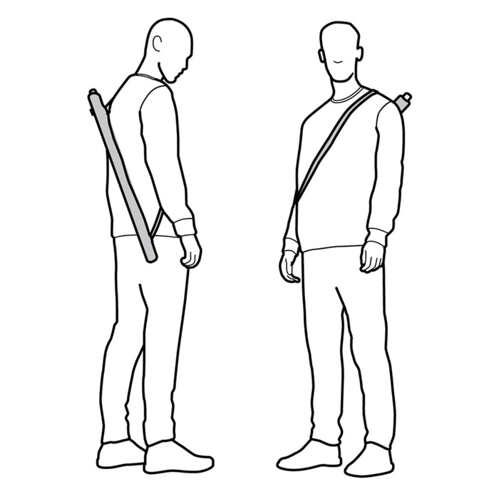 Зонт-трость, диаметр 90 см, цвет серый 2011095