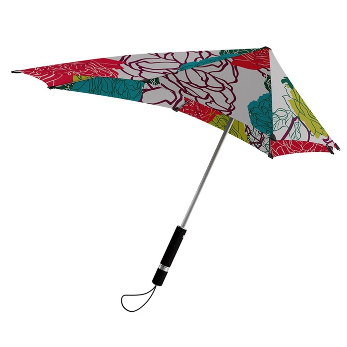 Зонт-трость, диаметр 90 см, принт цветочный 2011108