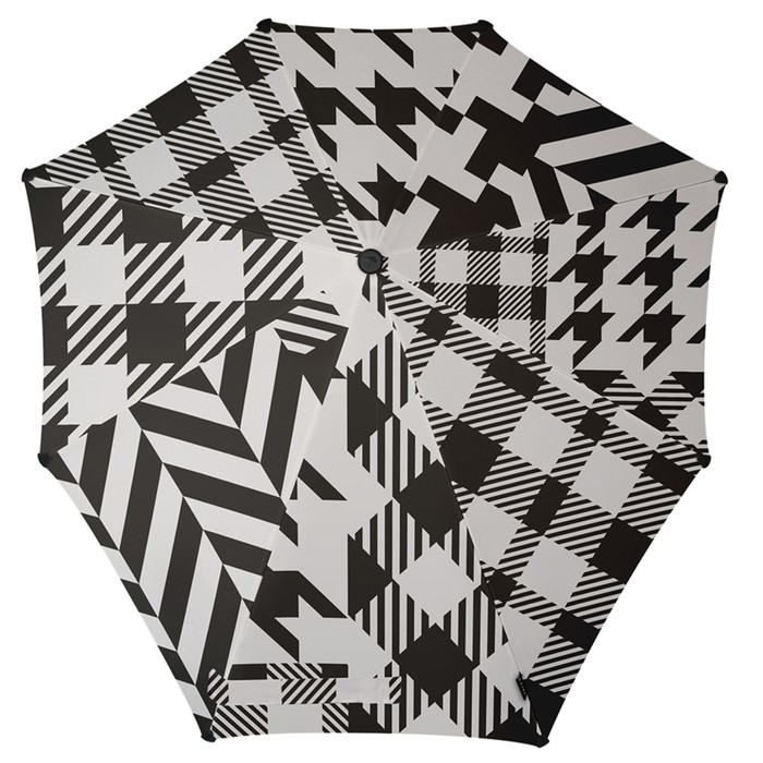 Зонт-трость, диаметр 90 см, цвет чёрный/белый 2011102