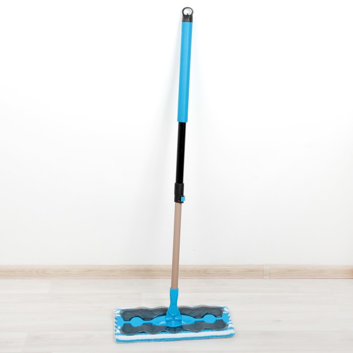 Швабра плоская, окрашенная ручка, насадка из микрофибры 36х15х75 (125) см