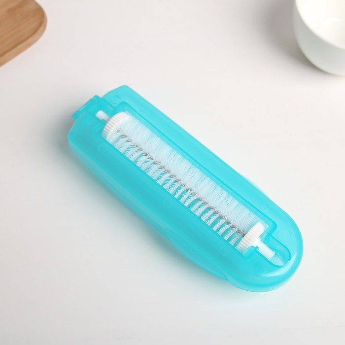 Щетка роликовая для пола, 1 ролик 17х3,5х6 см, цвет МИКС