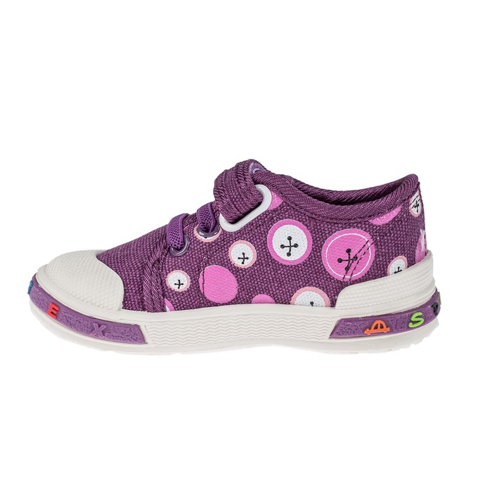 Кеды детские арт. 1-080TF, цвет фиолетовый, размер 28