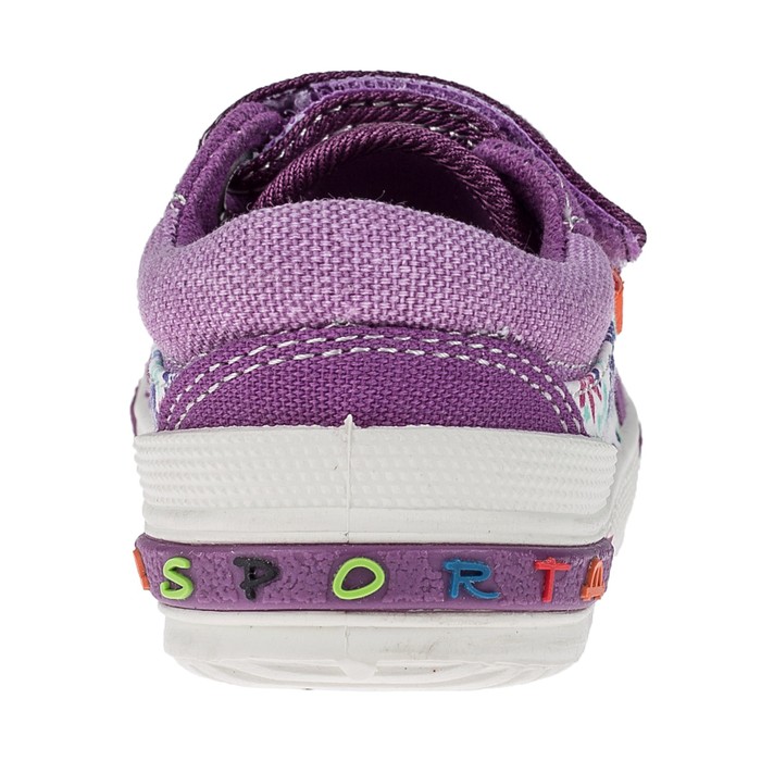 Кеды детские арт. 1-087TF, цвет фиолетовый, размер 27