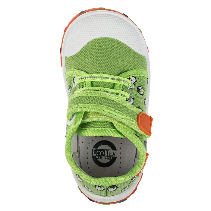 Кеды детские арт. 1-088TF, цвет зелёный, размер 25