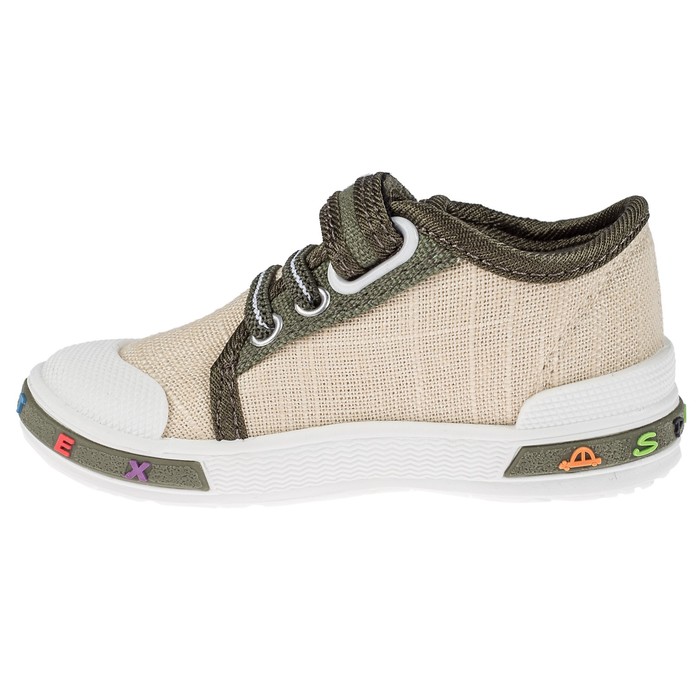 Кеды детские арт. 1-092TF, цвет бежевый, размер 25