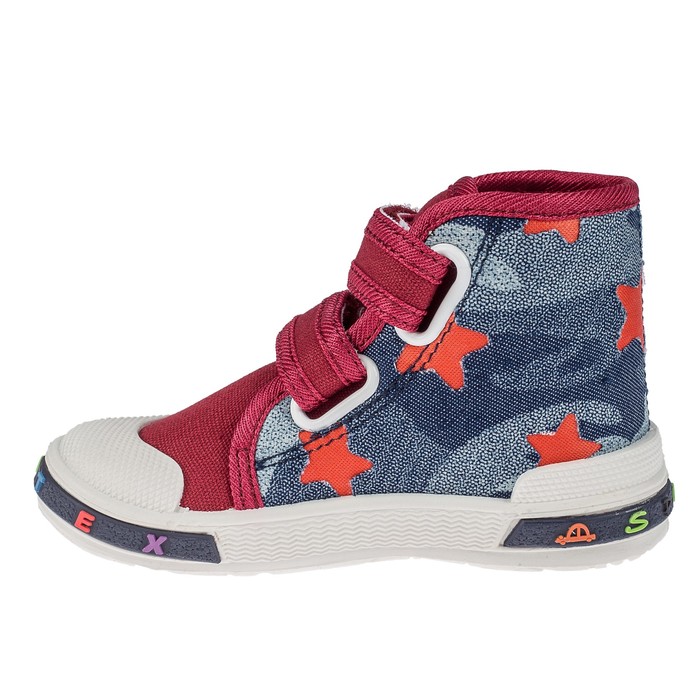 Кеды детские арт. 1-099TF, цвет бордовый, размер 23