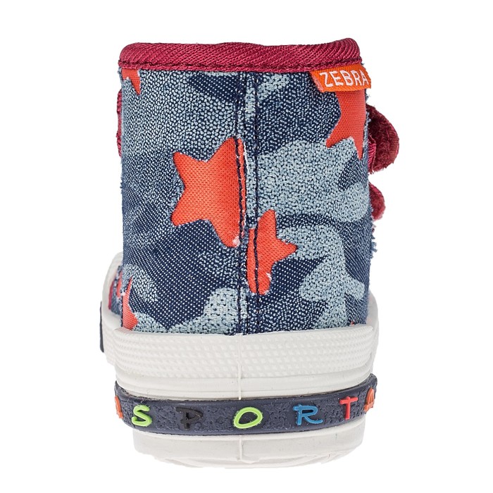 Кеды детские арт. 1-099TF, цвет бордовый, размер 23