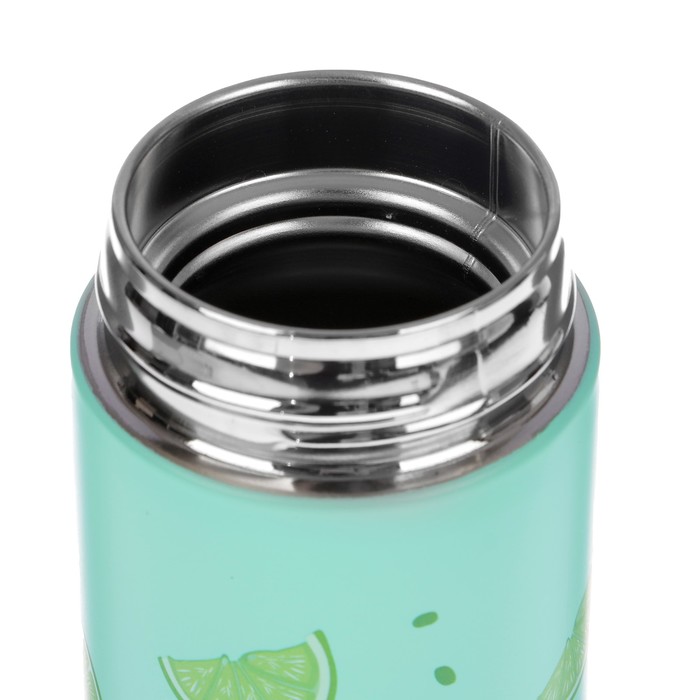 Термос 500 мл, серия Wonderful Life. Лайм, 304 сталь, ситечко, 8 ч, 6.5х22 см