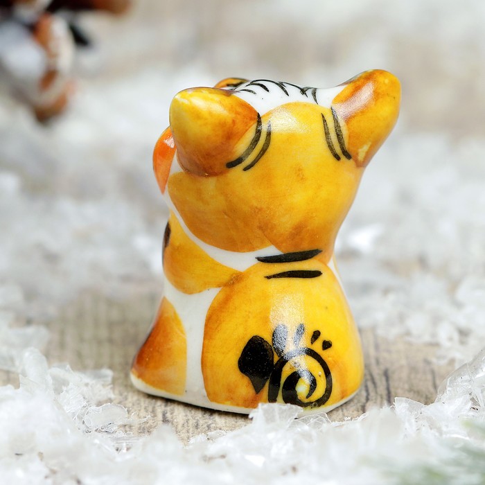 Сувенир «Поросёнок Малютка», 3 см, гжель, цвет