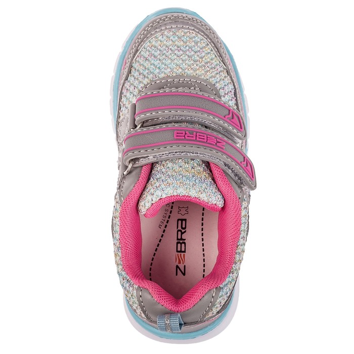 Кроссовки детские арт. 11898-10, цвет серый, размер 27