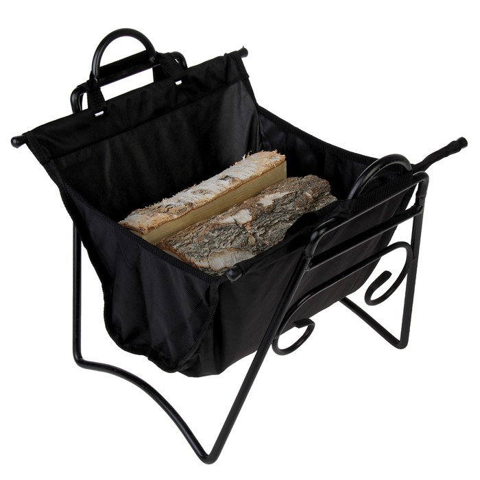 Дровница "Углы" с чехлом, 51х40х43см