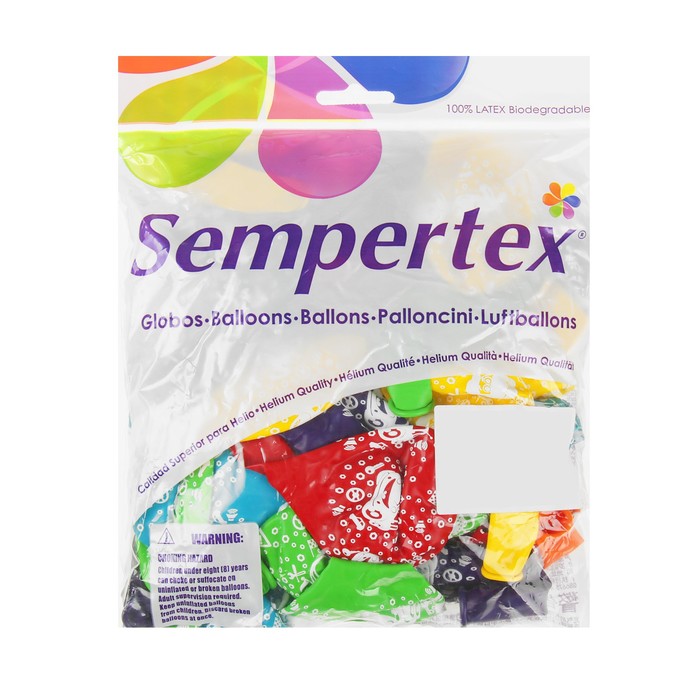 Шар латексный 12" "Тачки ассорти", пастель, 5 ст, набор 50 шт., МИКС