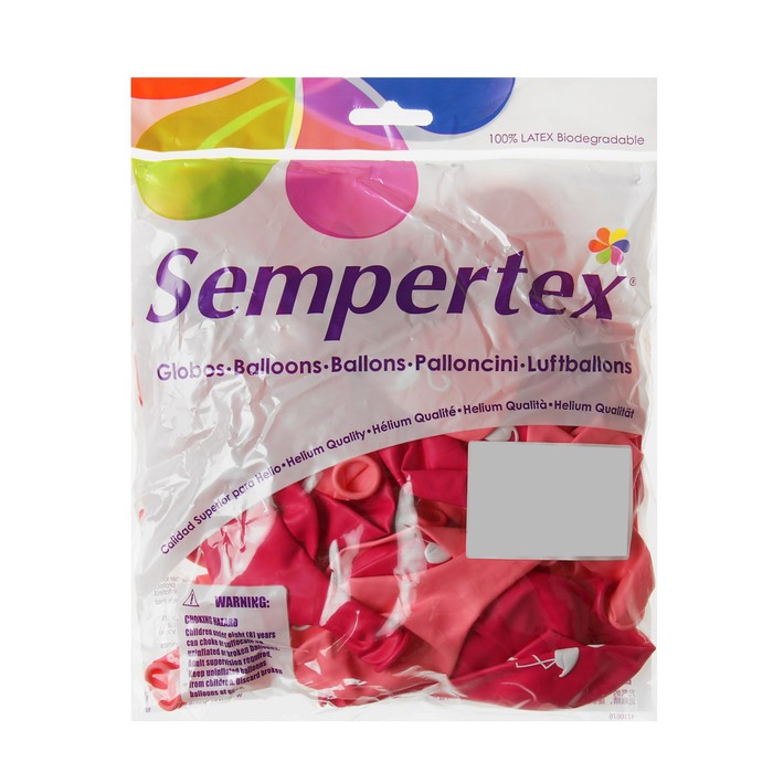 Шар латексный 12" "Фламинго", пастель, 2 ст, набор 50 шт., МИКС