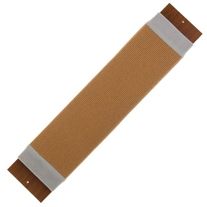 Когтеточка ковролиновая, 60 х 12 см, ХДФ/искусственный мех