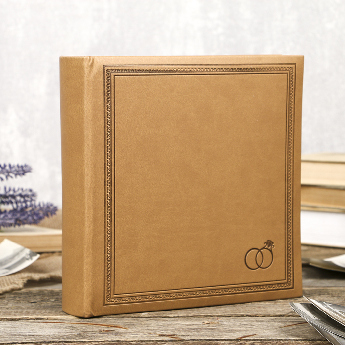 Фотоальбом на 200 фото 10х15 см Pioneer Делюкс wedding rings книжный переплет белый