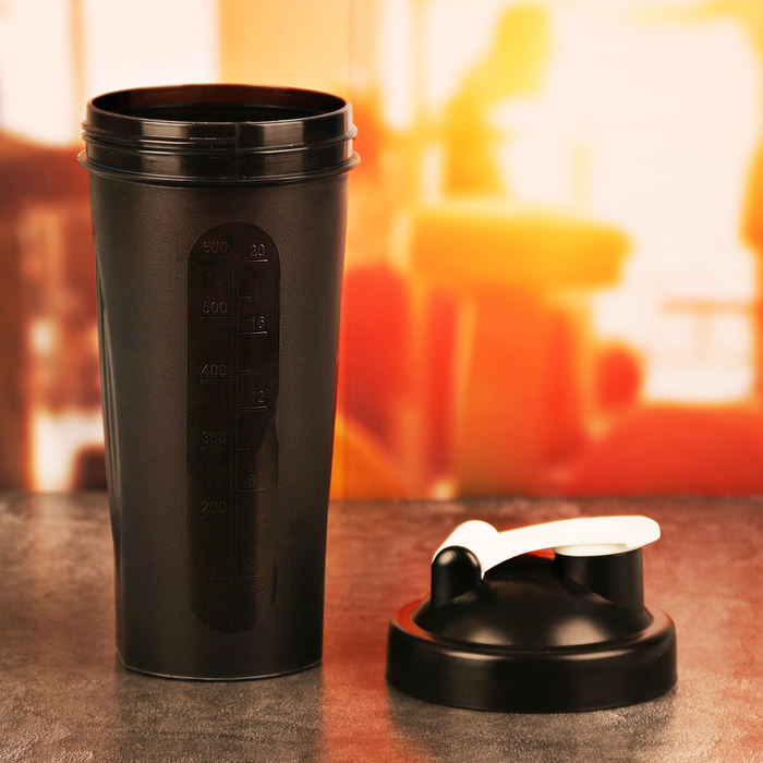 Шейкер спортивный "True gym" с шариком, 600 мл