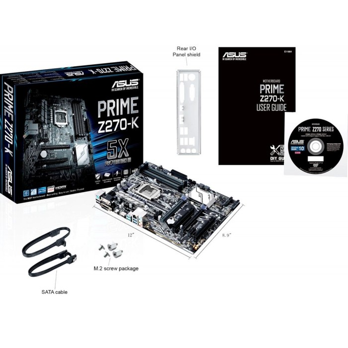 Материнская плата Asus PRIME Z270-K, Soc-1151, Intel Z270, 4xDDR4, ATX, Ret