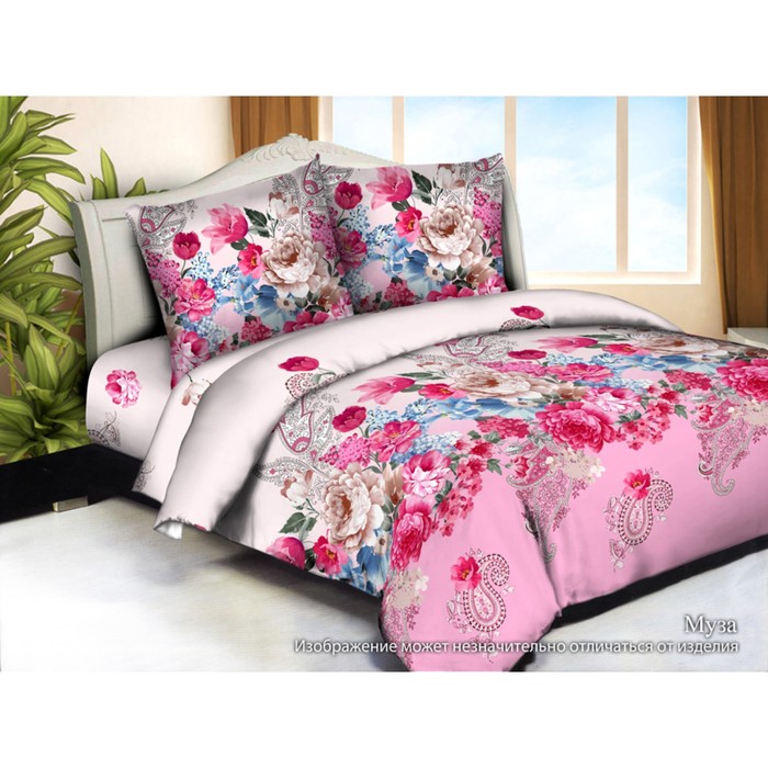 КПБ дуэт "Муза", 215х240 см, 145х215 см-2 шт, 70х70 см-2 шт, бязь 125 г/м2