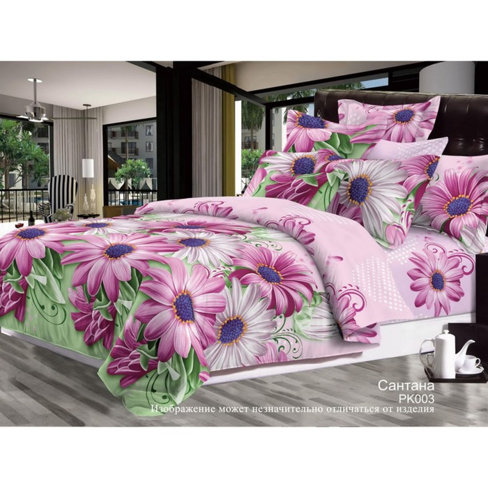 КПБ дуэт "Сантана", 215х240 см, 145х215 см-2 шт, 70х70 см-2 шт, бязь 125 г/м2