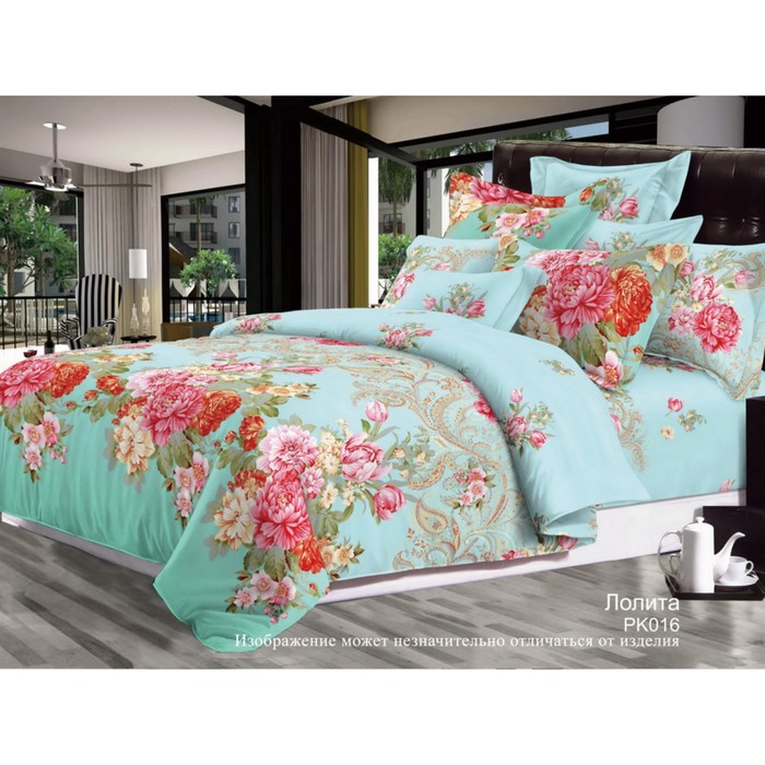 КПБ евро "Лолита", 215х240 см, 200х215 см, 70х70 см-2 шт., бязь 125 г/м2