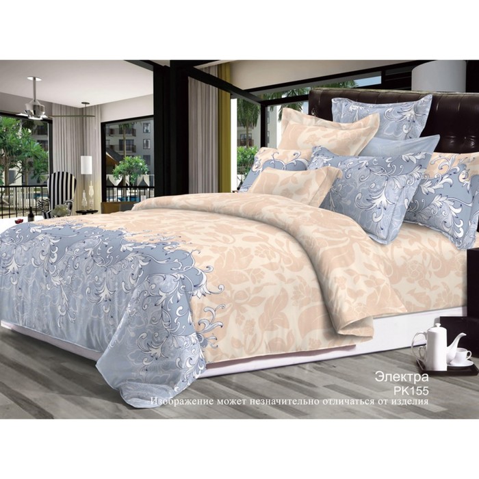 КПБ евро "Электра", 215х240 см, 200х215 см, 70х70 см-2 шт., бязь 125 г/м2
