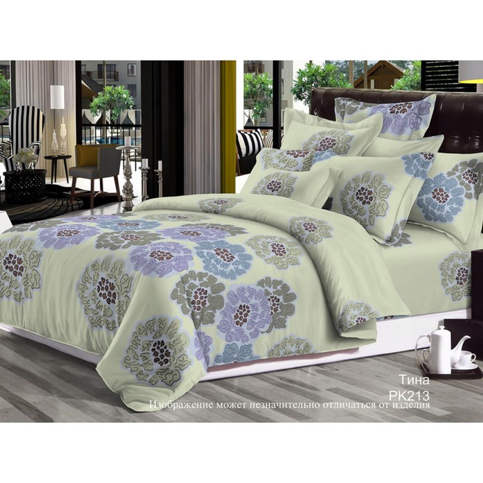 КПБ 2 сп "Тина", 215х240 см, 175х215 см, 70х70 см-2 шт., сатин 120 г/м2