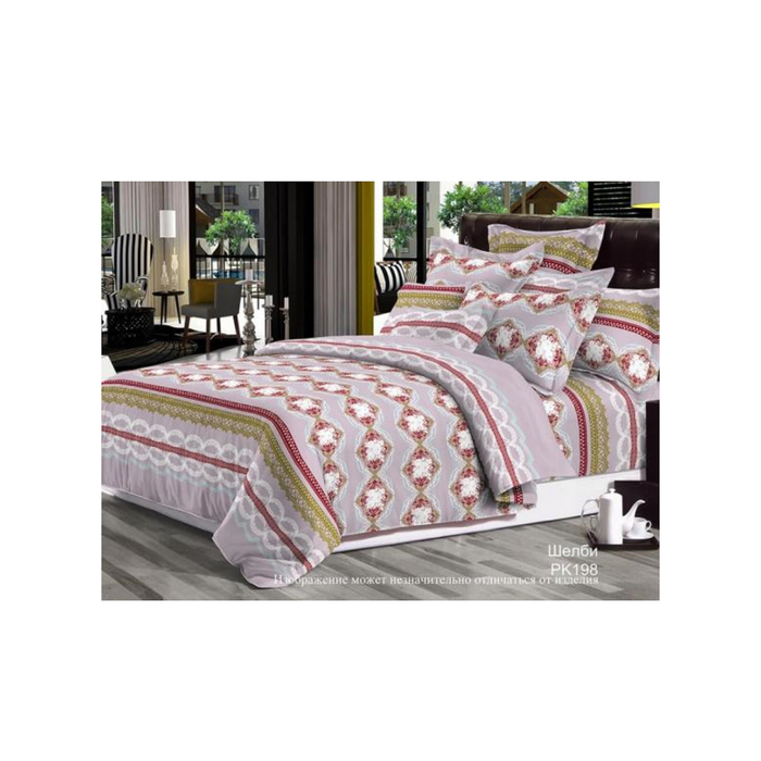 КПБ 2 сп "Шелби", 215х240 см, 175х215 см, 70х70 см-2 шт., сатин 120 г/м2