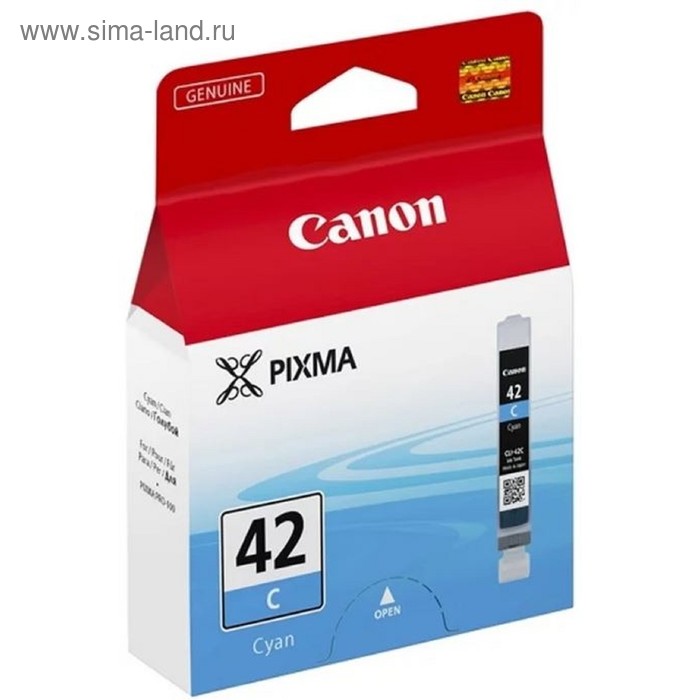 Картридж струйный Canon CLI-42C 6385B001 голубой для Canon PRO-100 (600стр.) совместимый картридж ds cli 42c 6385b001 голубой