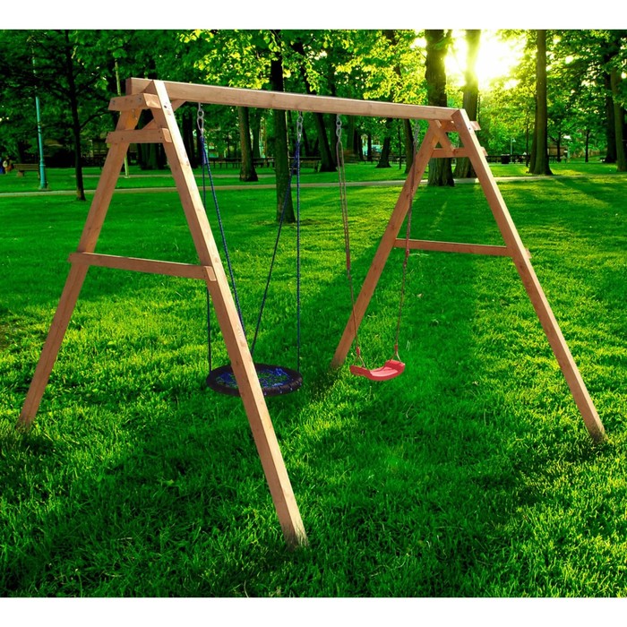 Деревянные качели Можга