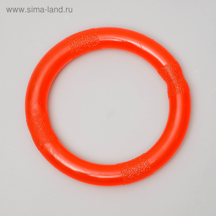фото Игрушка "кольцо" большое, 14 см, каучук, красная пижон