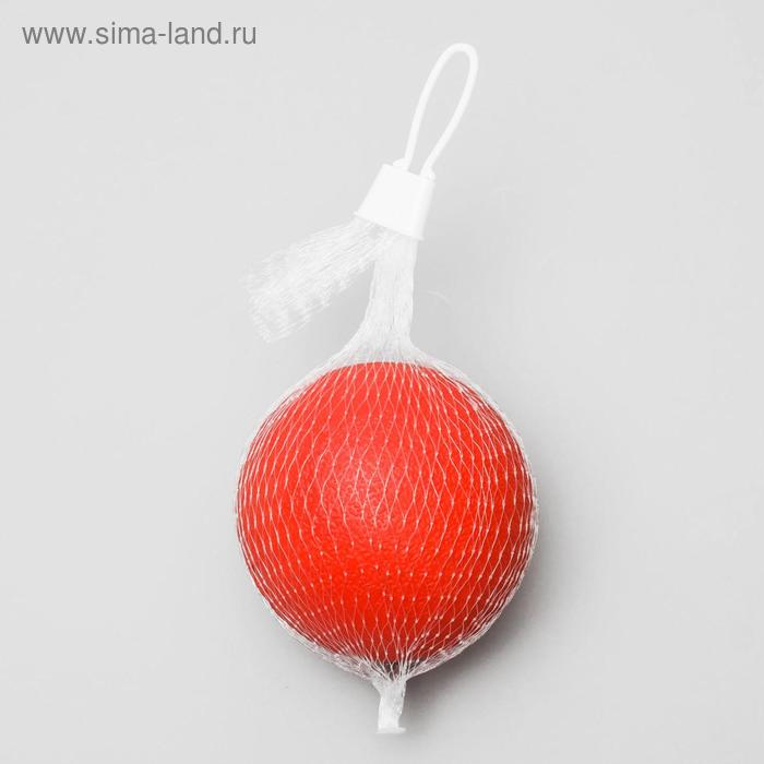 фото Игрушка "цельнолитой шар" большой, 8 см, каучук, красный пижон
