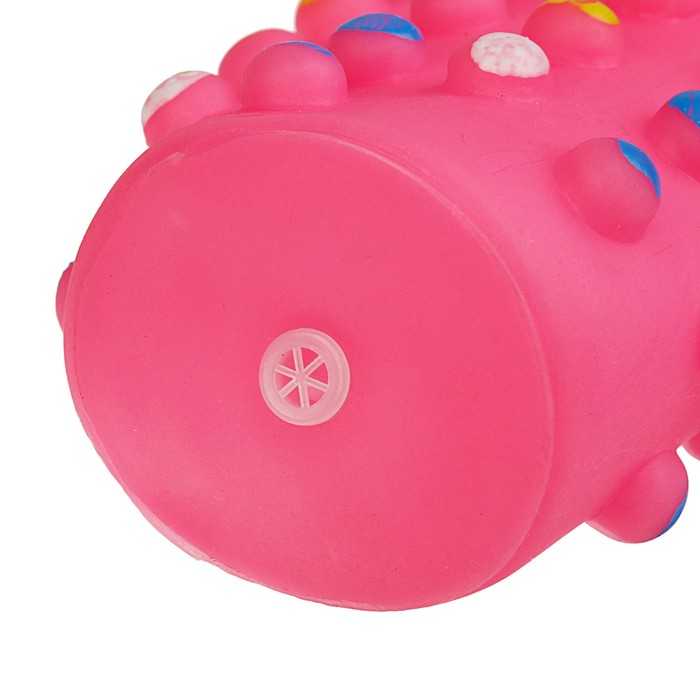 Игрушка для собак с пищалкой и ручкой на канате, 36 см, микс цветов