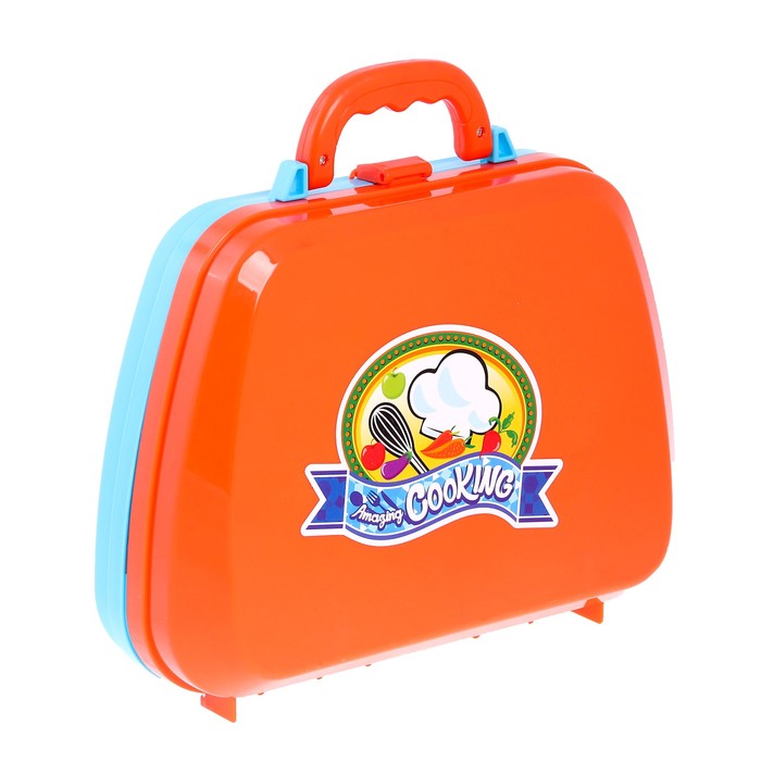 Игровой модуль «Мини-кухня» в чемодане, 15 предметов