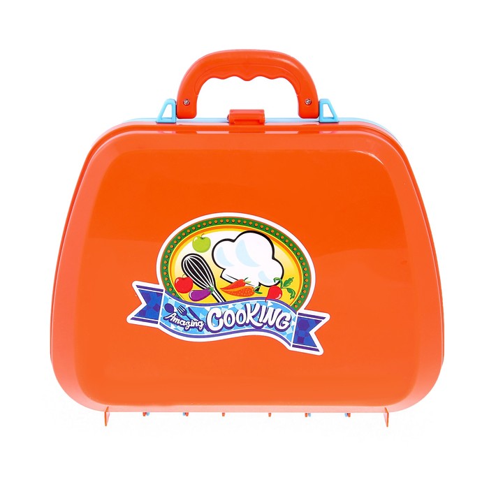 Игровой модуль «Мини-кухня» в чемодане, 15 предметов