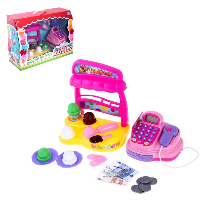 Касса "Магазин мороженного" с аксессуарами