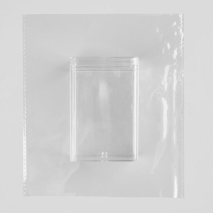 Органайзер для хранения косметических принадлежностей, с крышкой, цвет прозрачный