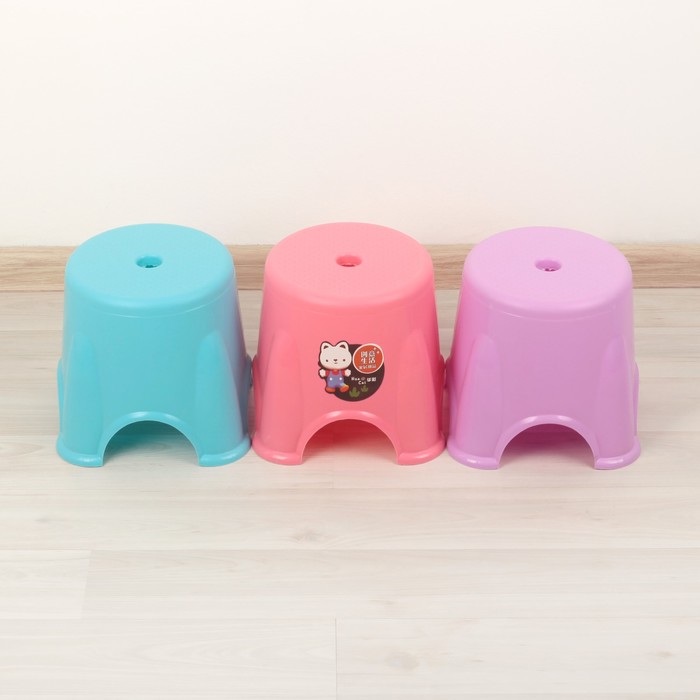 Табурет-подставка 19,5х19,5х15,5 см, цвет МИКС