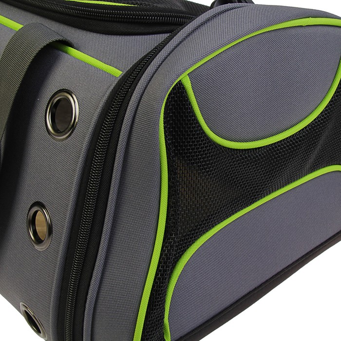 Сумка-переноска с окном-иллюминатором, большая, 48 х 36 х 25 см, резиновые ножки