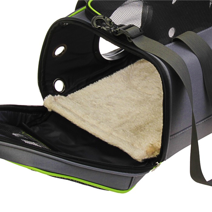 Сумка-переноска с окном-иллюминатором, большая, 48 х 36 х 25 см, резиновые ножки