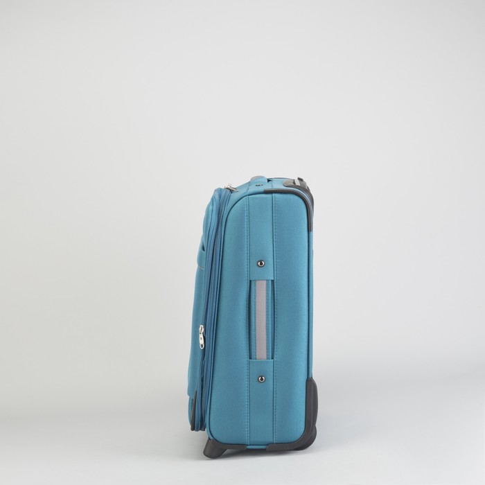 Чемодан малый 20", с расширением, 2 колеса, цвет бирюза