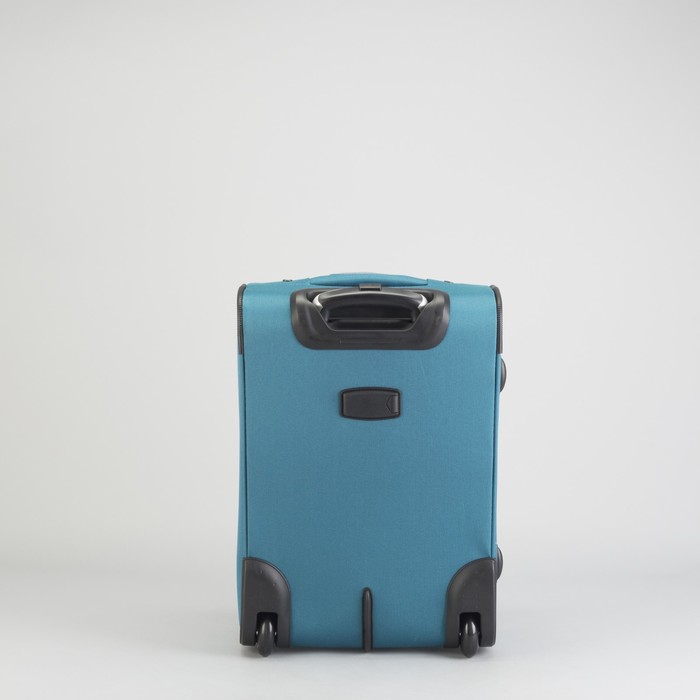 Чемодан малый 20", с расширением, 2 колеса, цвет бирюза
