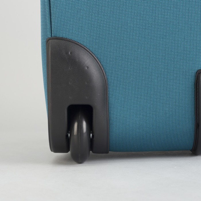 Чемодан малый 20", с расширением, 2 колеса, цвет бирюза