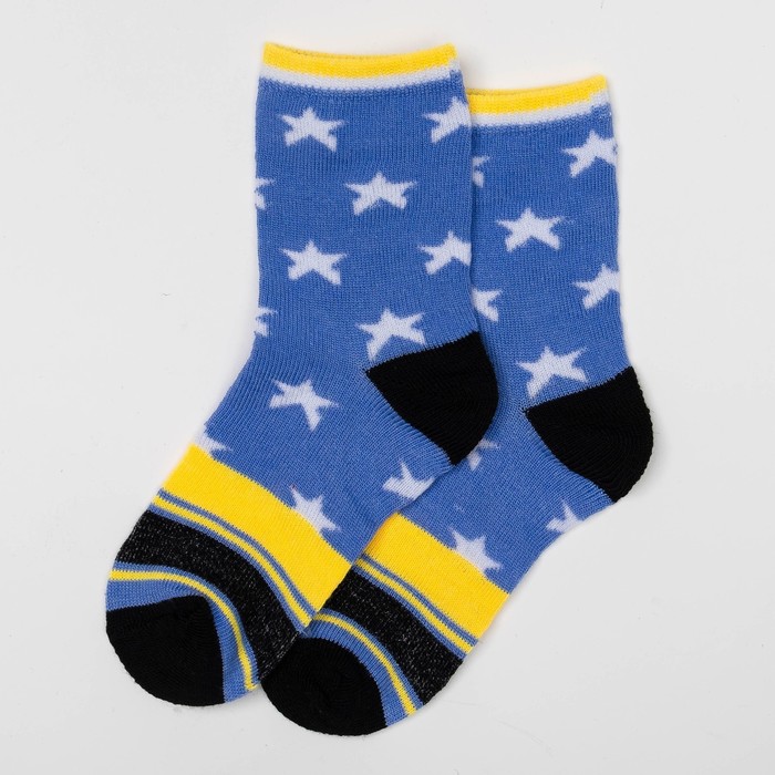 Носки детские Collorista "Звёзды", размер 20 (размер произв. 12), цвет голубой