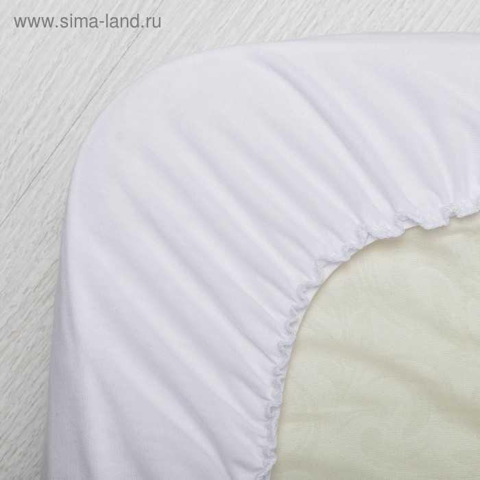Простынь в круглую кроватку, размер 70 × 80 см, цвет белый