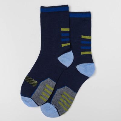 Носки детские Collorista "Полоски", размер 22 (размер произв. 14), вид 2, цвет тёмно-синий
