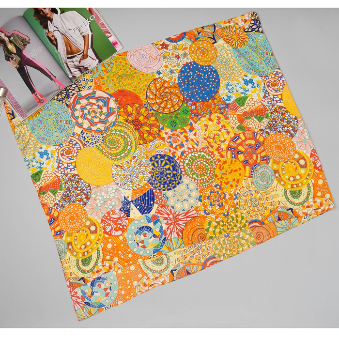 Палантин "Майра" , размер 70 х 180 см, цвет жёлтый